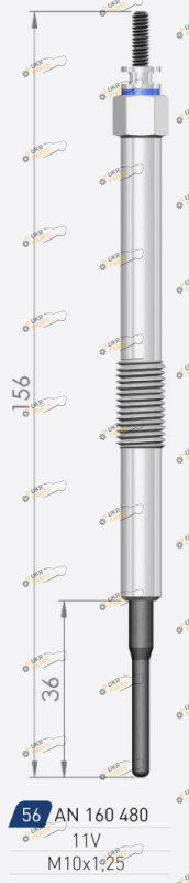 Свеча накаливания A-N PARTS 160 480